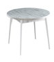 Hanah Home Mesa de Comedor Redonda Stil Antik - Antiguo y Blanco